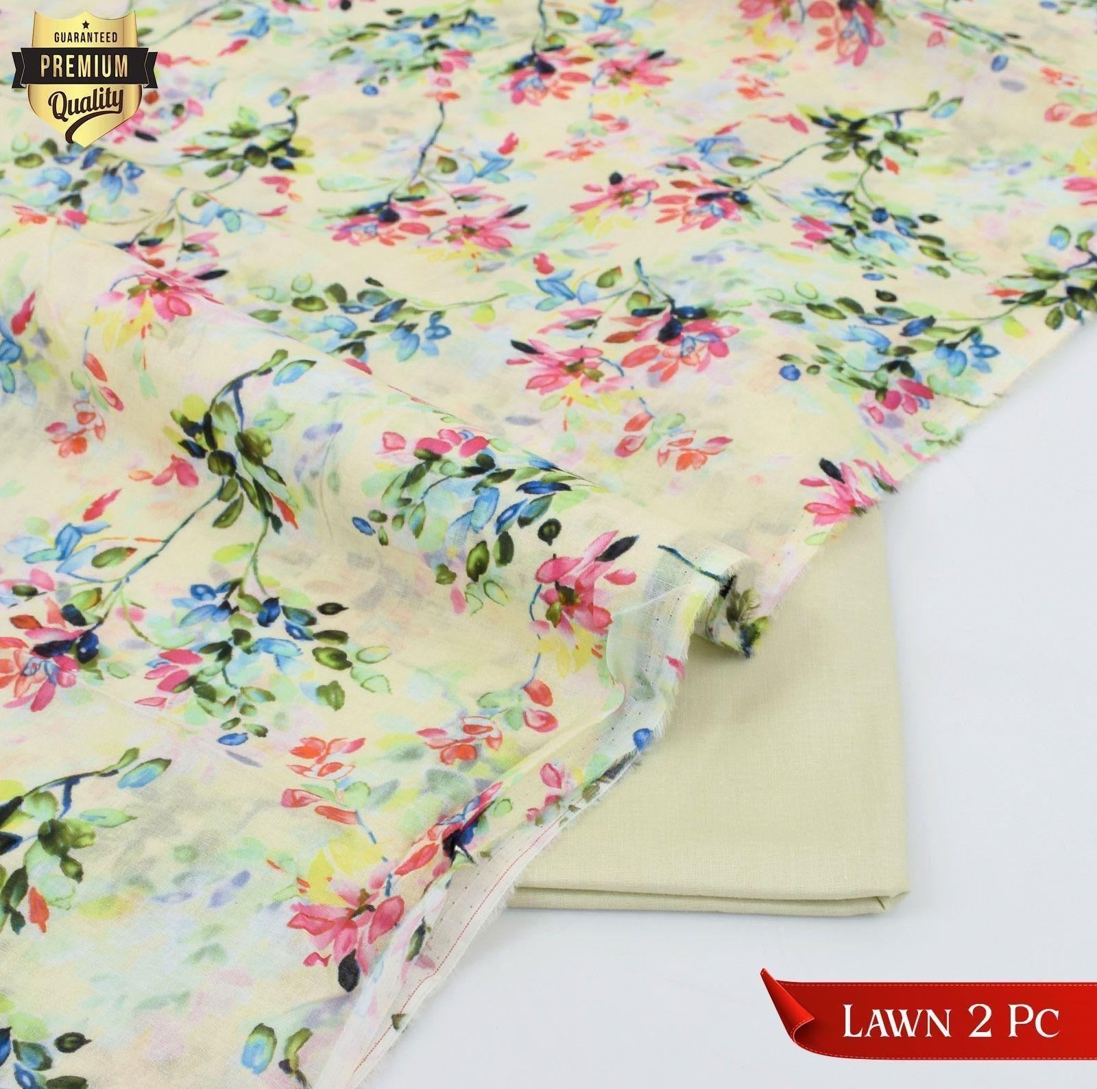 Digital print 2pc lawn
