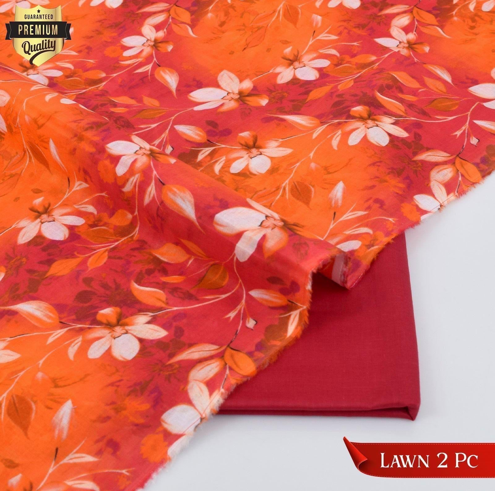 Digital print 2pc lawn