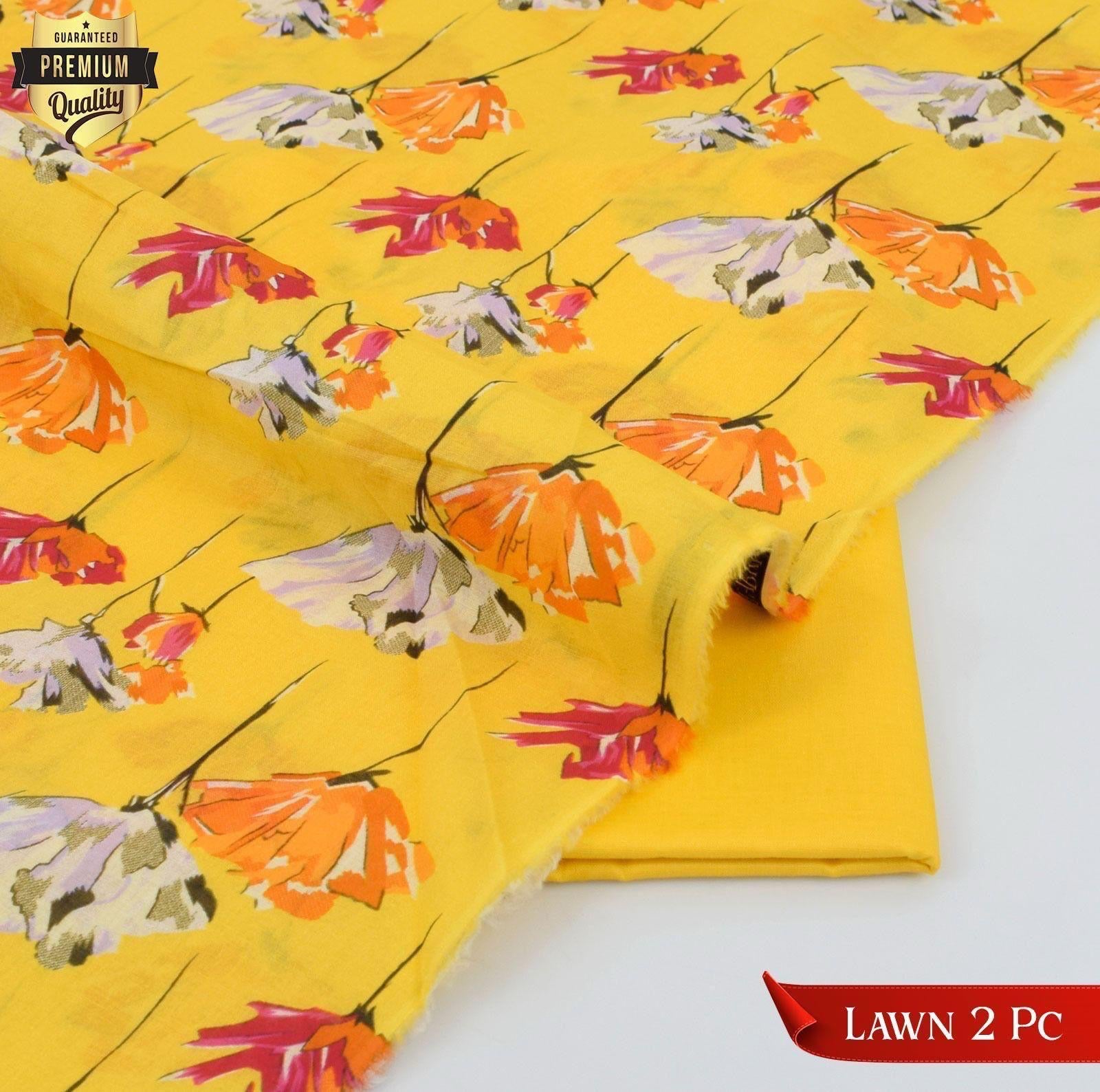 Digital print 2pc lawn