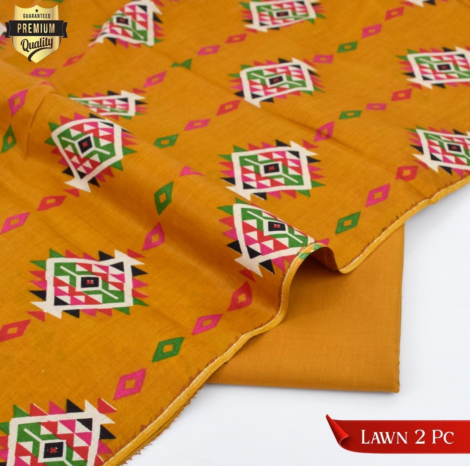 Digital print 2pc lawn