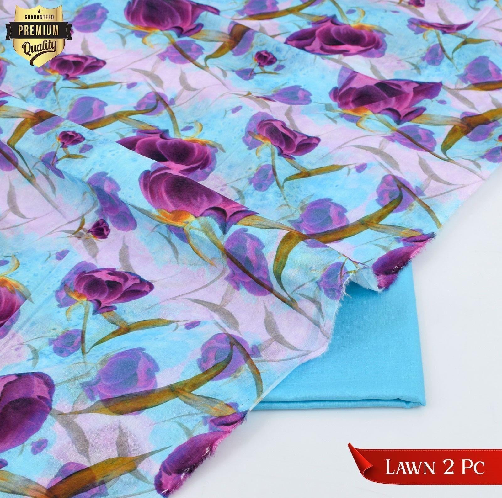 Digital print 2pc lawn